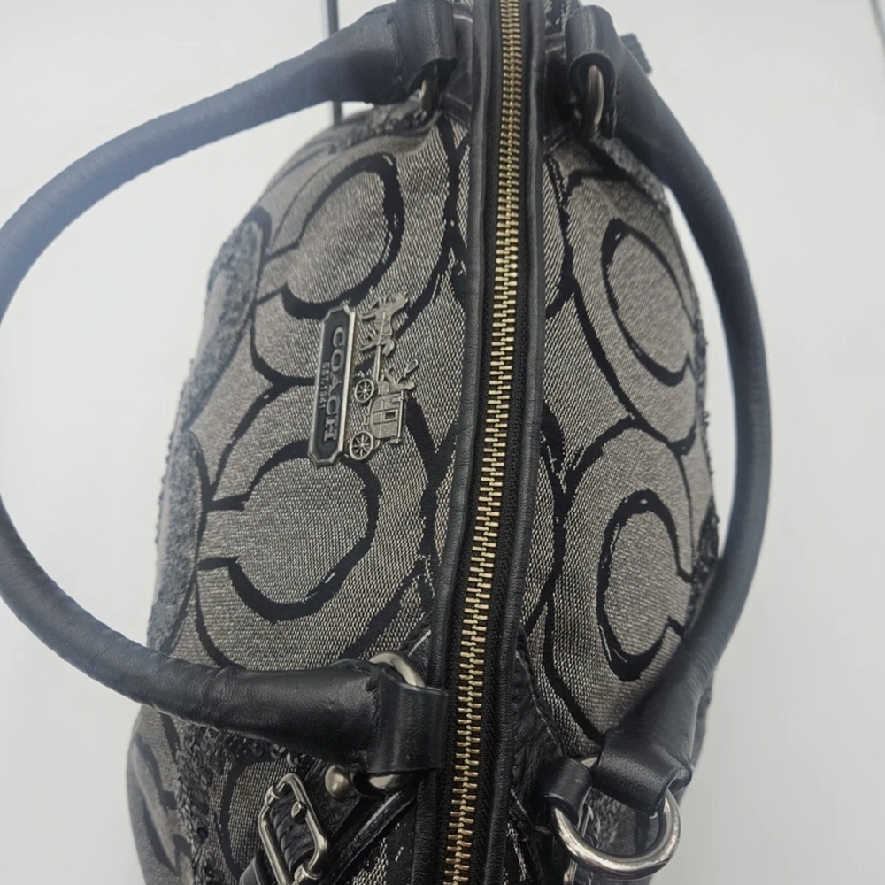 NWOT Coach Madison Sophia Sequin Op Art Satchel - Picture 3 of 14